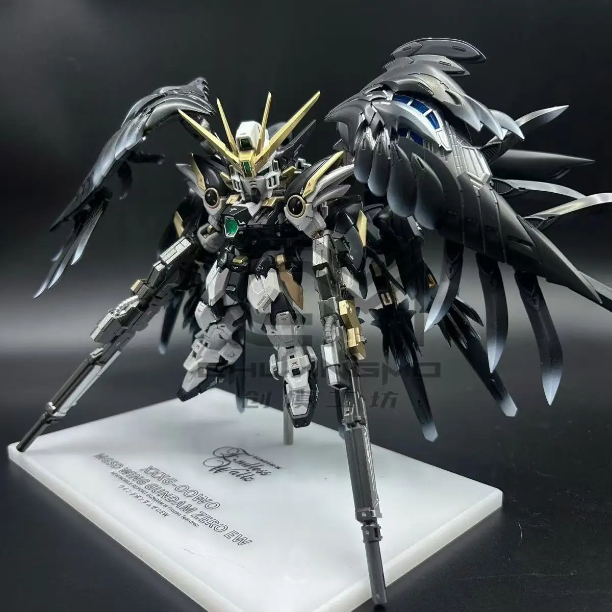 塗装済み GL MGSD ブラック スワン ウィング ゼロ Xxxg00ysw 組み立てモデルキット ウィング ゼロ EW XXXG-00W0 アクションフィギュア プラスチックモデル