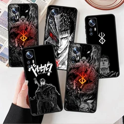 Berserk Anime Cool For Xiaomi Mi Note 10T 10S 10 9T 9 SE 8 CC9E A3 5G Lite Pro Soft Silicone Black Phone Case