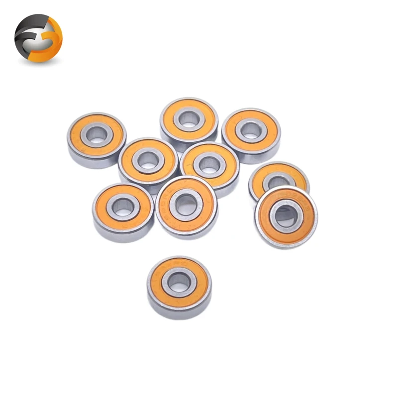 695-2rs Lager ABEC-7 5pcs 5x13x4mm Miniatur 695rs Kugellager 619/5rs orange abgedichtetes Lager 2rs