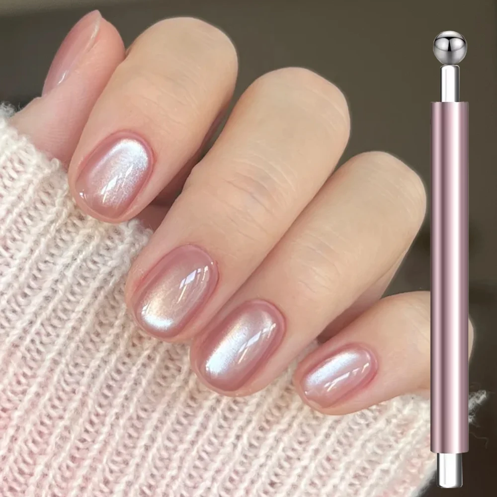 

2 In 1 Glass Beads Cat Eye Nail Magnet Stick Super Strong Multi-function Magnetic Ball Pen for Cat' Eye Magnetic Gel Nail Polish