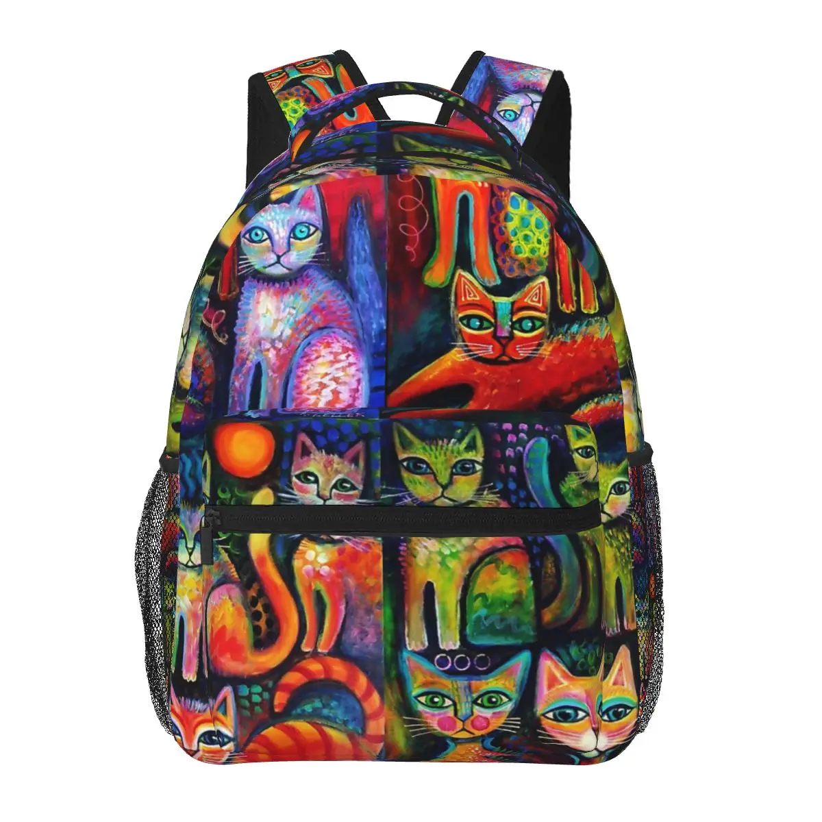 Mochila escolar de dibujos animados para niños y niñas, bolso de hombro, gran capacidad