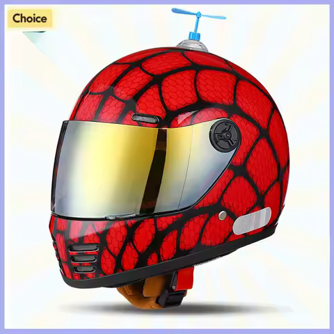 Kdis Spider Motorcycle Helmet Full Face Long Visor Racing Off-Road Helmet childrens Cascos Para Moto Capacete DOT Casco Moto