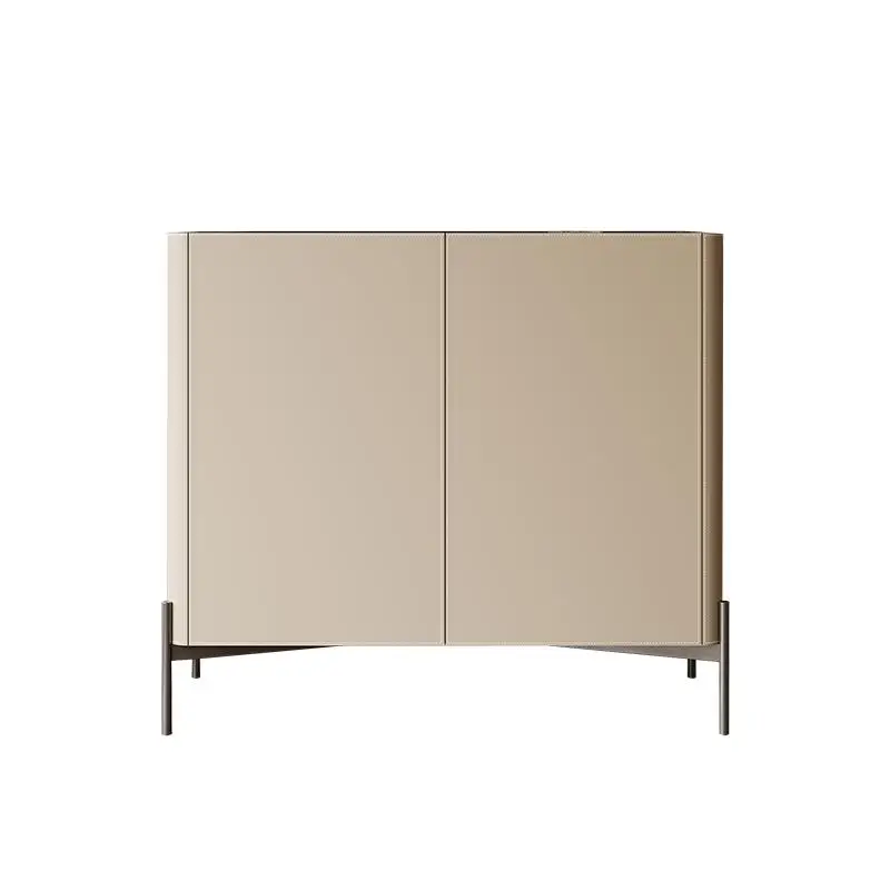 

Solid wood shoe cabinet wall - large-capacity integration of living room side entrance