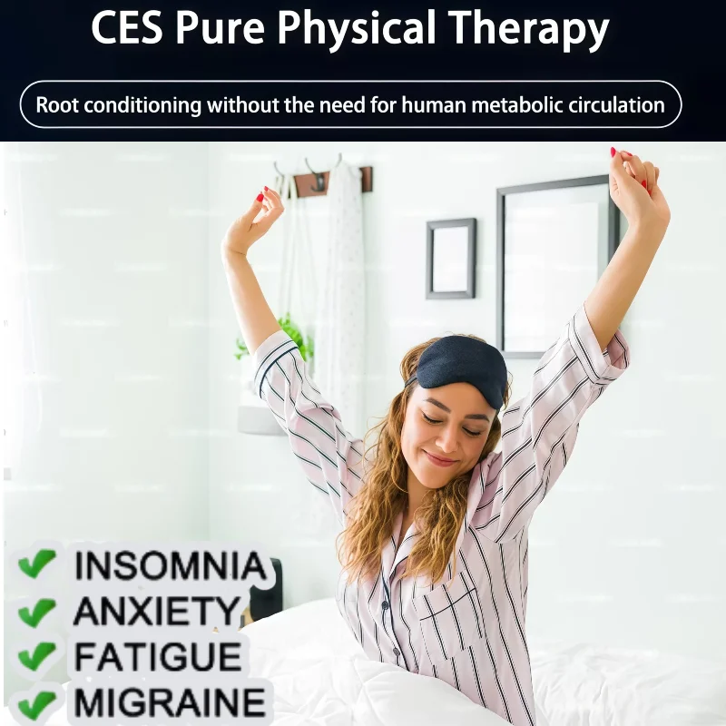 

CES Sleep Aid Device with Adjustable Intensity for Home Use Anxiety and Stress Relief Tool