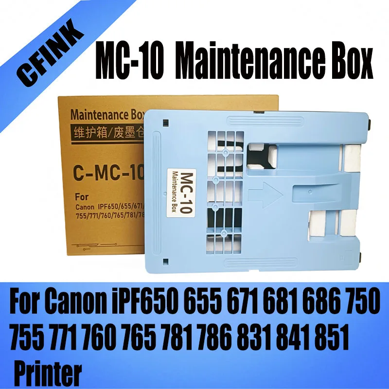 

MC-10 MC10 Maintenance Box For Canon iPF650 655 671 681 686 750 755 771 760 765 781 786 831 841 851 Printer