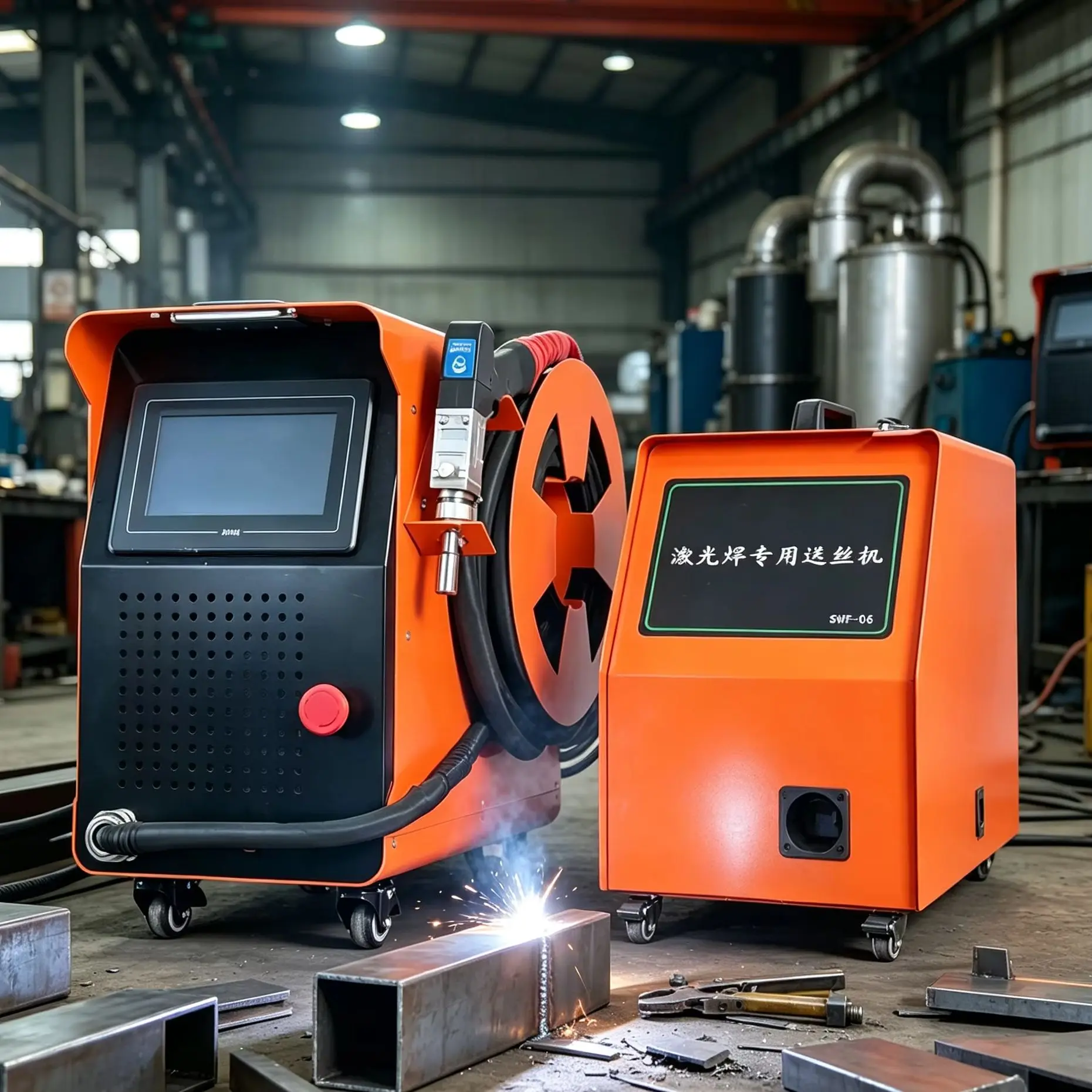Compact Fiber Laser Welder 800W Workshop Repair Equipment For Stainless Steel Aluminum Alloy Metal Tool