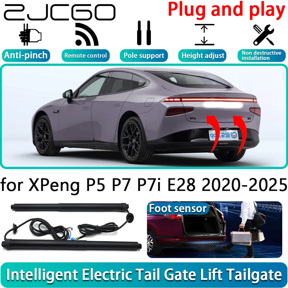 

ZJCGO for XPeng P5 P7 P7i E28 2020-2025 OEM Electric Powered Tailgate Power Liftgate Automatic Tailgate System With Foot Sensor