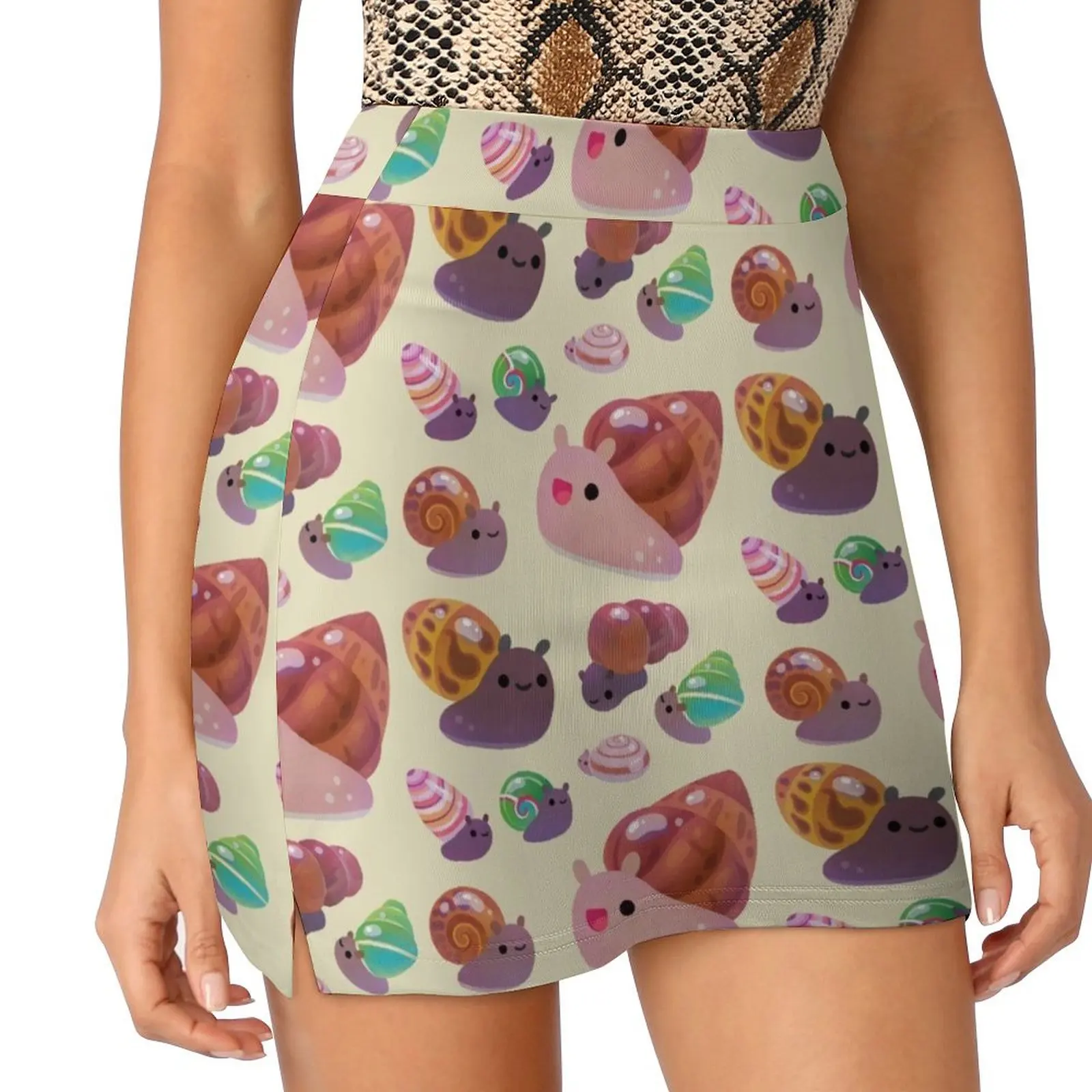Land snail - pastel Mini Skirt summer dress for women 2025 Skirt pants Woman clothing