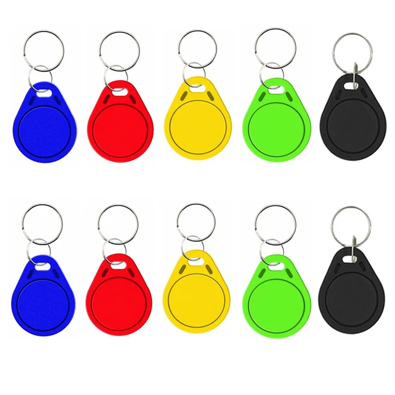 

10Pcs 13.56MHz Read Only S50 MF Key Fobs NFC Tag RFID Card For Access Control System Keyfobs
