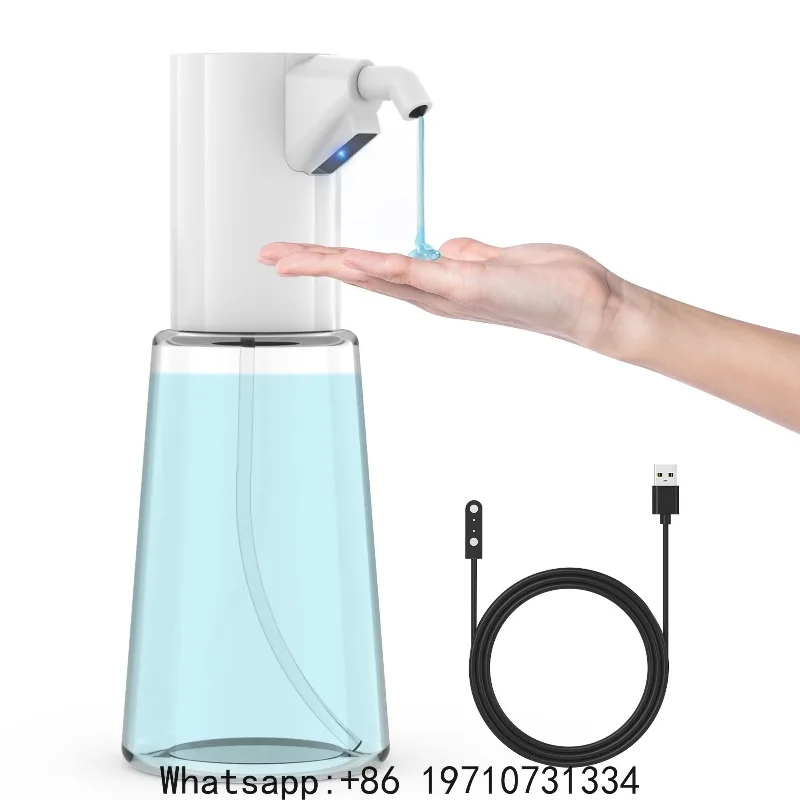 Automatic Sensor Soap Dispenser For Bathroom USB Charging Infrared Induction  4-Speed Adjustable Dish Liquid Lotion Gel
