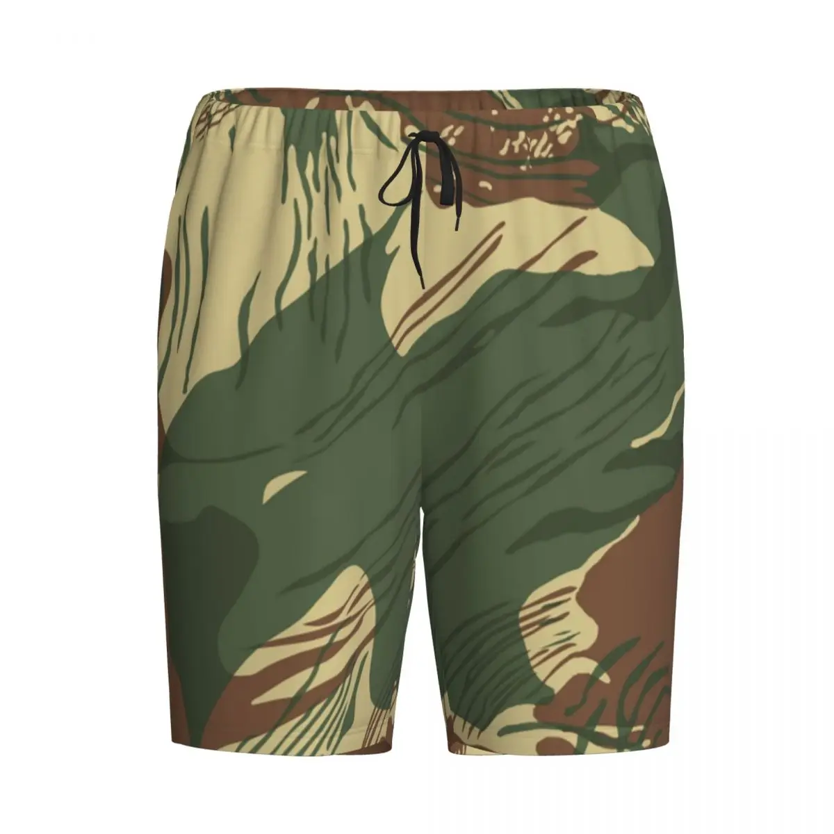 Ropa de dormir con estampado personalizado para hombre, pantalones cortos de camuflaje de Rodesia War, con bolsillos