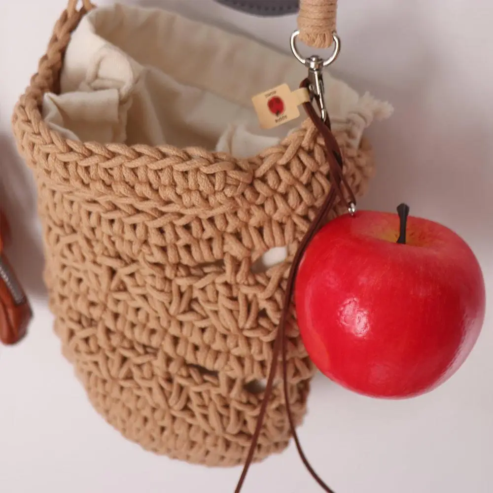 

Stress-relief Design Fruit Shaped Car Ornament Decoration Bag Accessories Rearview Mirror Decor Simulated Design Red