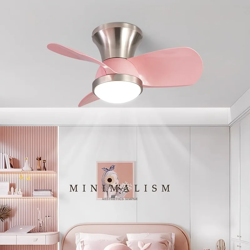 

Children's Room Silent Ceiling Fan Light Electric Pendant Light for Bedroom Study Dining Room Boys And Girls Bedroom Decor