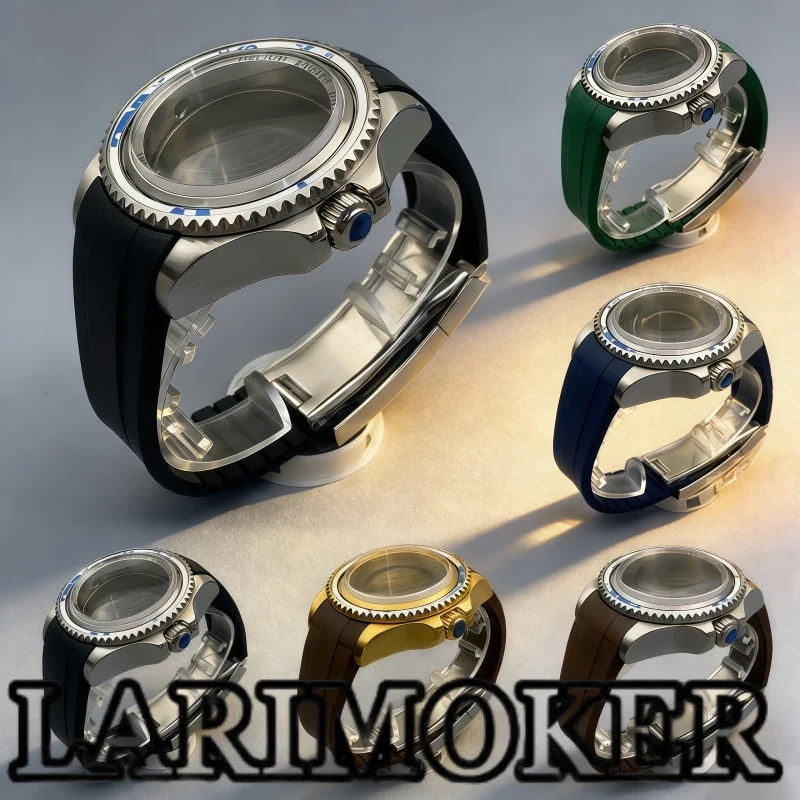 

Корпус часов LARIMOKER 43 мм, серебристый/золотистый, из нержавеющей стали 316L, с сапфировым стеклом, подходит для механизмов NH35, NH36, ETA2824, PT5000, 8215.