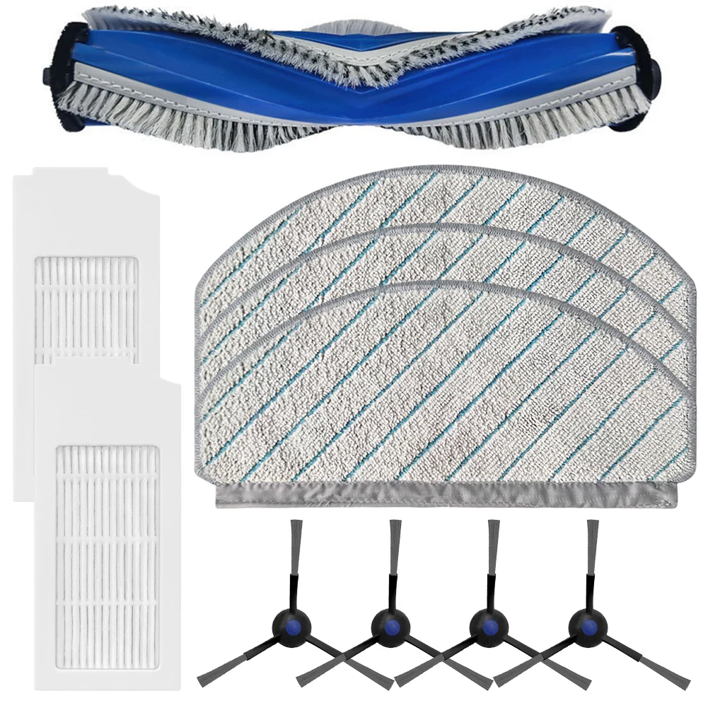 Optimize Your Cleaning Efficiency with Main Side Brush Filter Mop Cloth Kit for ECOVACS For DEEBOT N20N20 PLUS Vacuums