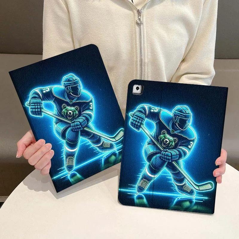 

Hockey Player Shooting Ice For iPad Pro Air Mini 1 2 3 4 5 6 7 7th 8th 9th 10th 11th 10.2 9.7 10.5 10.9 11 2024 2025 Tablet Case
