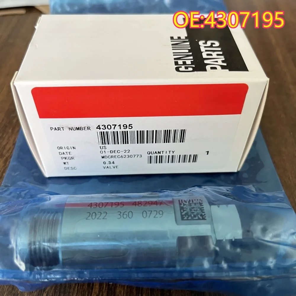 

High quality New For 4307195 Van Hoogwaardige Auto-Onderdelen Common-Rail Overdrukventielen