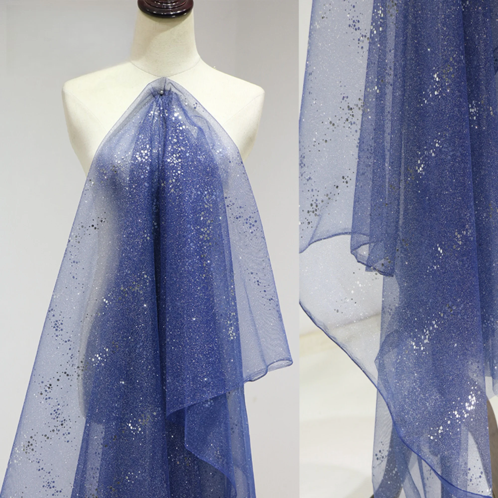 

0.5 meter Width 59.05 inches lace fabric,blue lace,Sequins lace fabric,3D lace fabric,lace for DIY dress