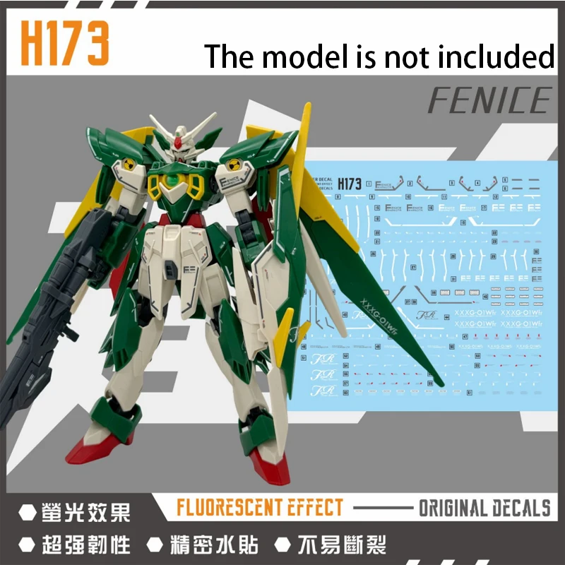 New Master Waterslide Decal High Precision Fluorescent Model Accessories H173 for HGBF 1/144 Build Fighters Diy Model Kit Parts