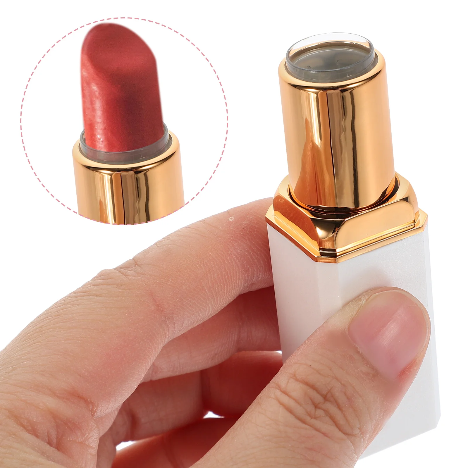 

10Pcs Lip Balm Containers Refillable Lip Gloss Tubes Small Lightweight for Travel Business Vacation 3.5g Women Tools