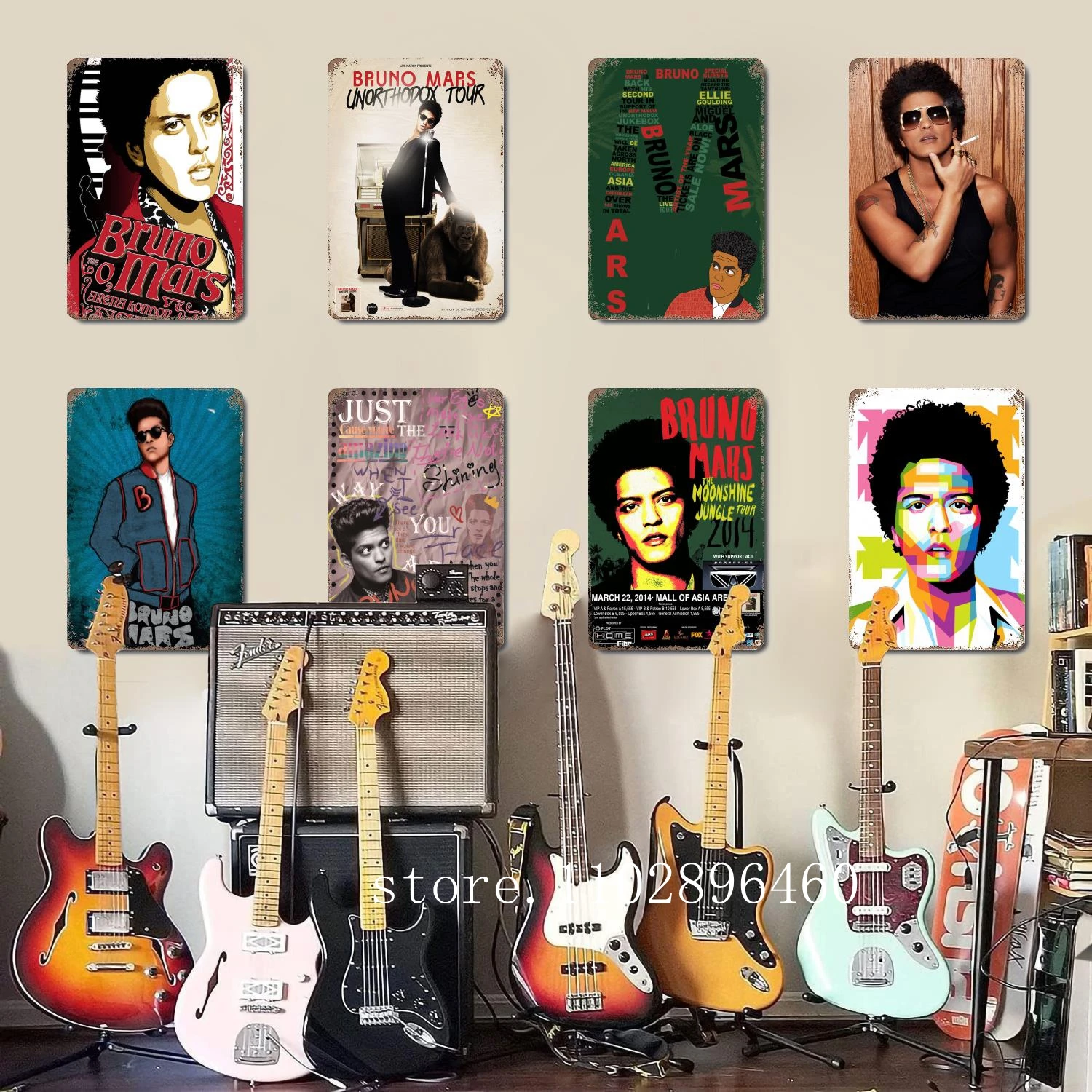 

bruno mars Metal Plaques & Signs wall decor Vintage Tin Signs Captain Metal Poster Decor for Bar Pub Club Wall Decoration