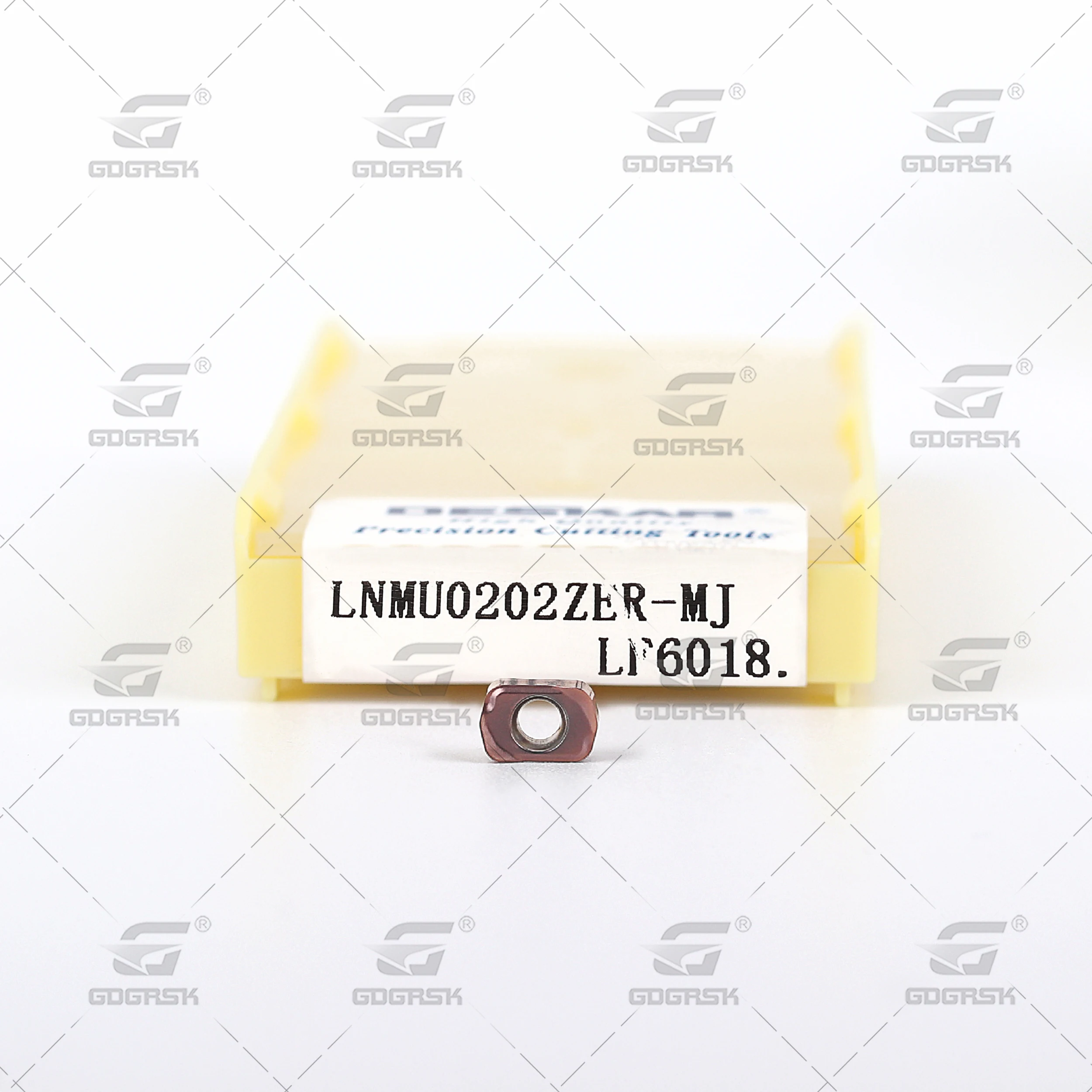 Imagem -04 - Deskar-cnc Fast Feed Milling Inserts Adequado para Processamento de Aço Inoxidável Lnmu0202zer mj Lf6018 Carbide Tools