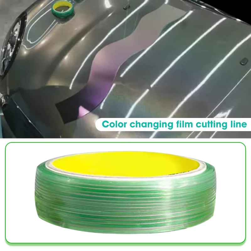 5M/10M Knifeless Tape Design Line — Knife-Free Seamless Cutter for Vinyl Wrap & Auto Decals, Scratch-Free (Green)