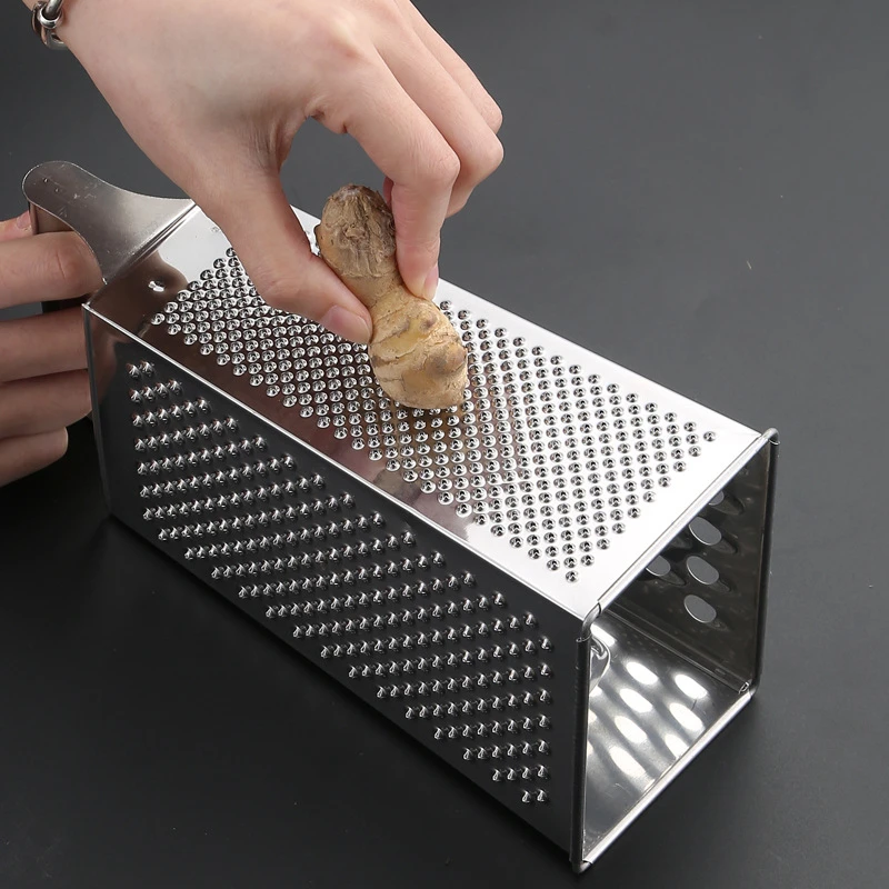 Stainless Steel Four-sided Shredders Ginger Grater Stereoscopic Multifunctional Handheld Planer Kitchen Vegetable Fruit Gadgets