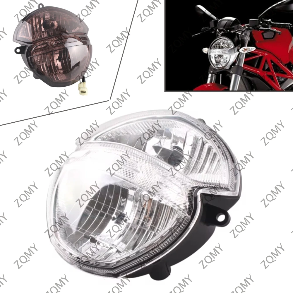 

Clear Motorcycle Front Headlight Lighting Headlamp Assembly for Ducati Monster 659 696 795 796 M1000