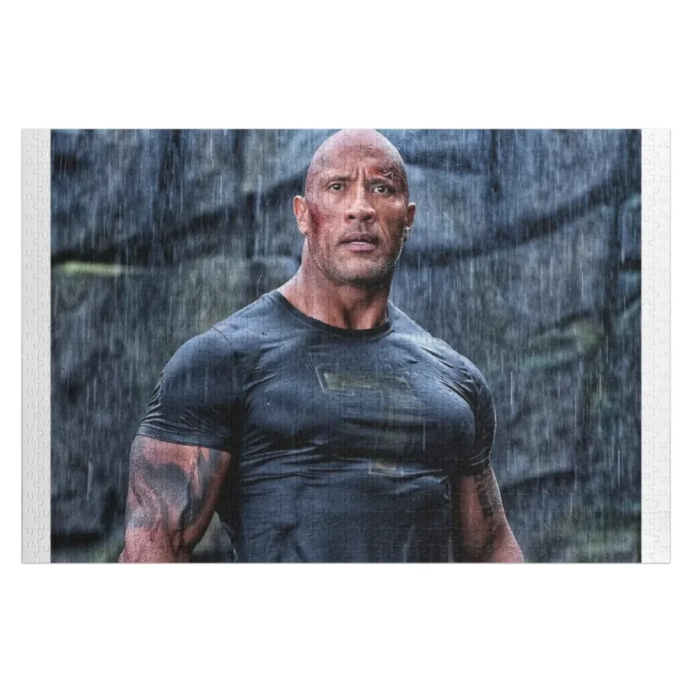 

dwayne johnson Jigsaw Puzzle Customizable Gift Personalized Name Puzzle