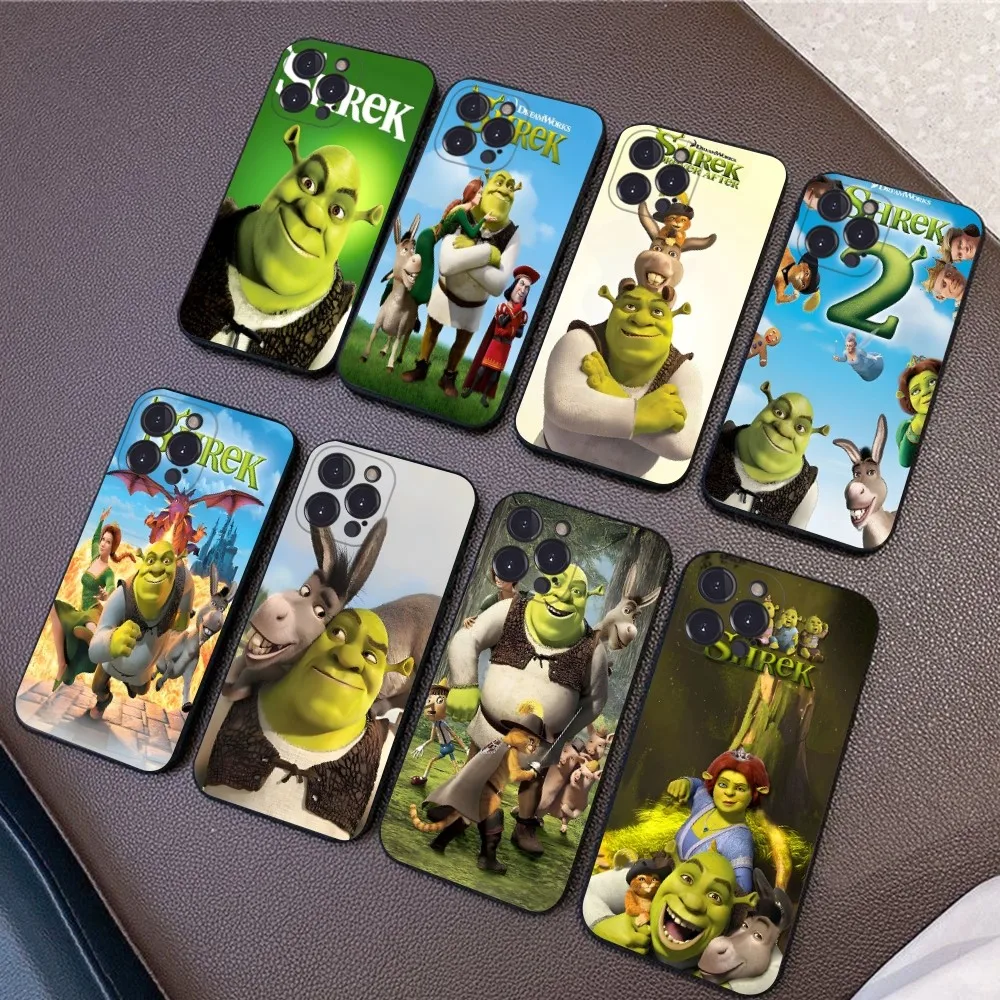 Cartoon Funny Movie S-Shreks Phone Case For IPhone 16 15 14 13 12 Mini 11 Pro XS Max X XR SE 6 7 8 Plus Soft Silicone Cover