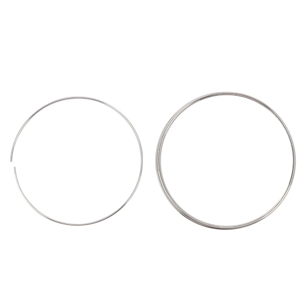 

100 шт., браслет ручной работы диаметром 55 мм, проволока памяти, металлический материал, 100 петель, спиральная ювелирная проволока, стальная проволока памяти, художественное украшение