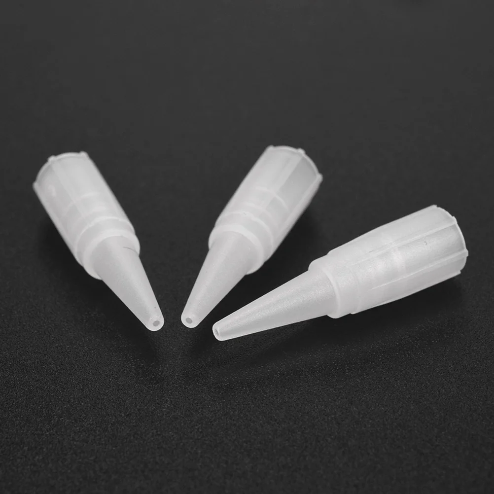 

100Pcs Eyebrow Machine Needle Tips Disposable Plastic Nozzle for Smooth Pigment Flow Transparent Safety Design