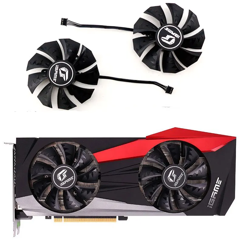 

New 85MM PLA09215S12H RTX 2070s 2080 2080ti iGame Overseas GPU FAN, suitable for ColorfUl 2080 2080ti iGame graphics cards