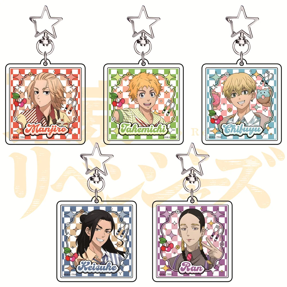Tokyo Revengers - Llavero de acrílico con dije de estrella de 6 cm, figuras de anime, colgante para bolso, regalo coleccionable para fans