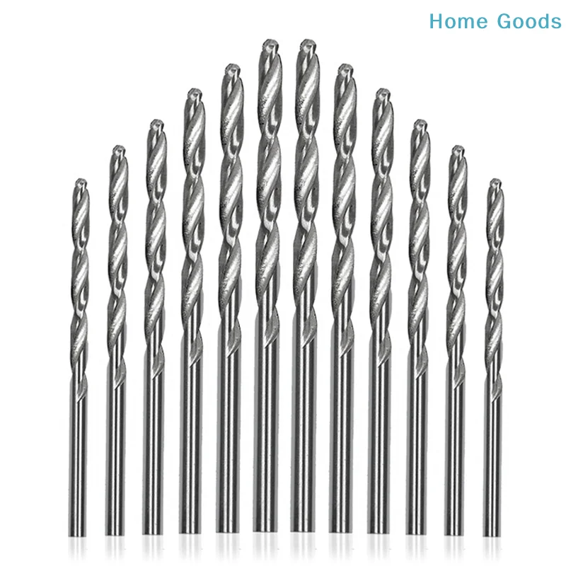 preferred10/20/25PCS Drill Bit Round Shank Change Woodworking Tool HSS High Speed Steel Titanium Coated Twist Drill Bits Set