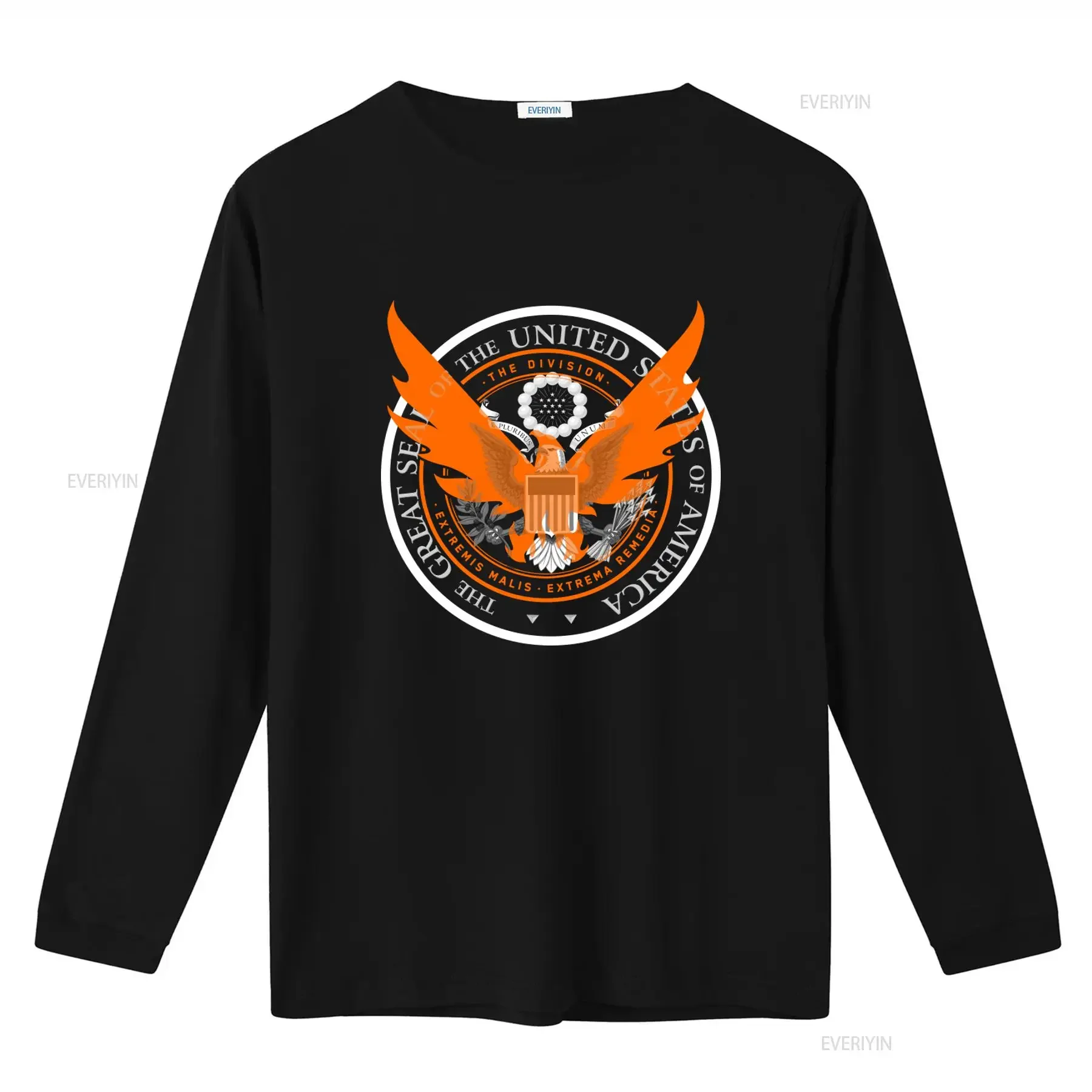 Tom Clancy's The Division 2 Shd Emblem Logo T Shirt Print Men's vintage Washed Slightly Unisex Breathable homme streetwear