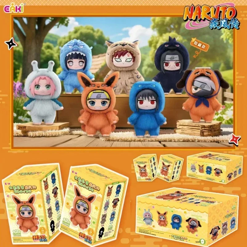 

Оригинальная слепая коробка EAKI Naruto Shippuden Party Series Uzumaki Stuffed Shippuden, оригинальная плюшевая фигурка, орнамент, коллекция игрушек
