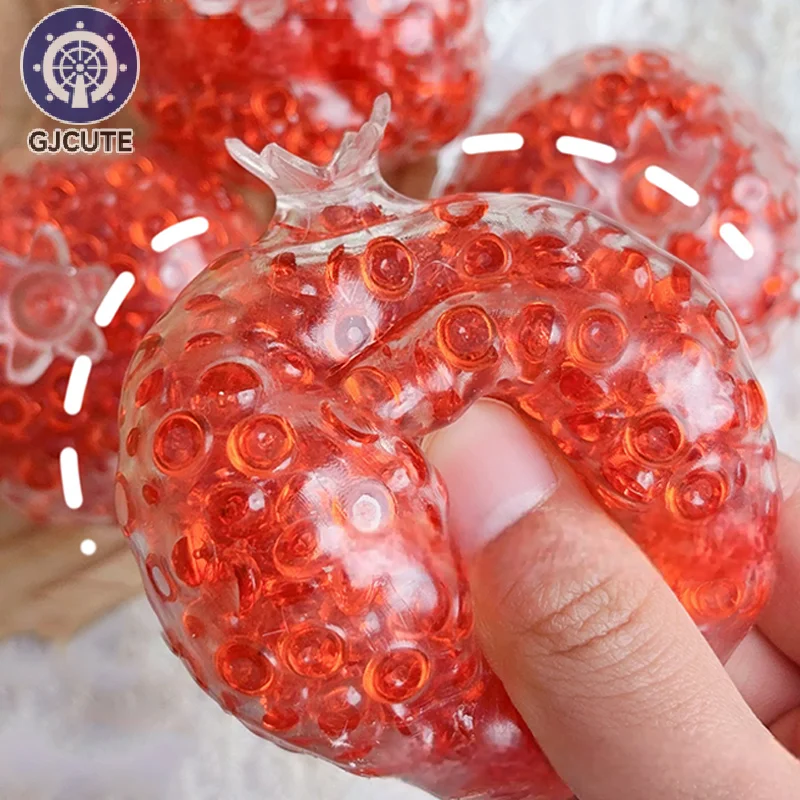 

Креативные взрывные бусины, красный гранат, мяч ручной работы, игрушки для снятия стресса, игрушка с медленным отскоком, детская декомпрессионная игрушка