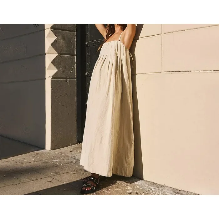 

Long Women's Dresses Suspender New 2025 Summer New Fashionable and Versatile Sleeveless Skirt Loose Bodycon Dress Y2k Pullover
