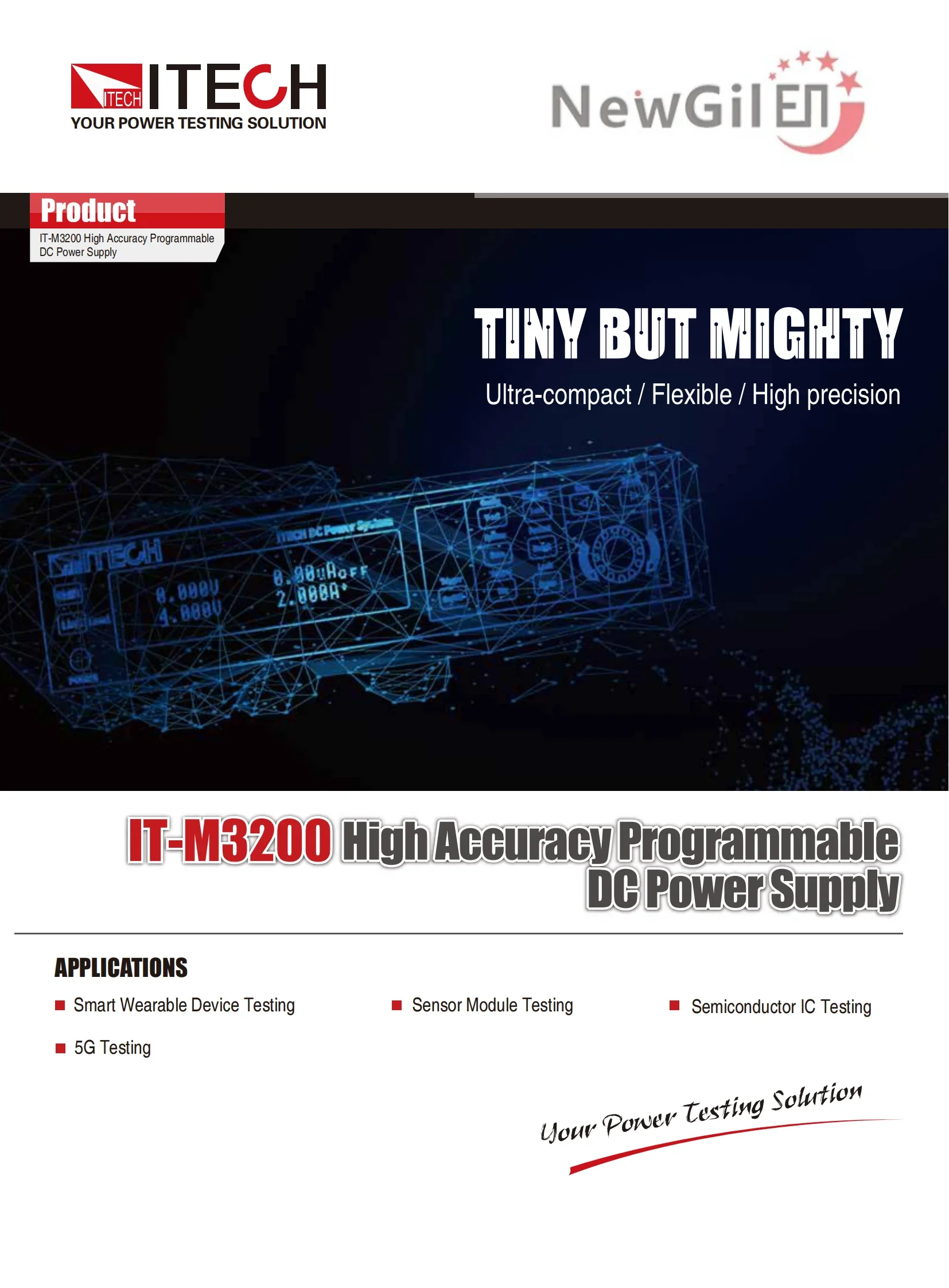

ITECH IT-M3223 IT-M3233 IT-M3243 IT-M3253 IT-M3263 IT-M3273 High Accuracy Programmable DC power supply
