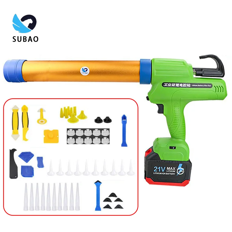 SUBAO 600ml large-capacity electric glass glue gun Infinitely variable speed gluing gun Doors and windows gap filler glue