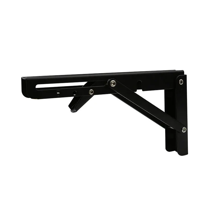 1pc Heavy Duty Folding Shelf: 90° Decorative Table with Adjustable Angle & High-Quality Metal Wall Storage Bracket