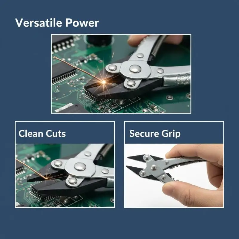 1Pcs Precision Carbon Steel Parallel Jaw Pliers For Jewelry Making Wire Wrapping And Metalworking Pliers