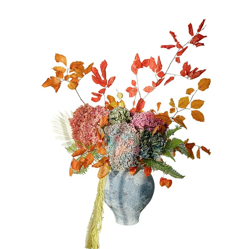 

leaf hydrangea set original floral art New Year's holiday gift flower natural dried flower home flower arrangement