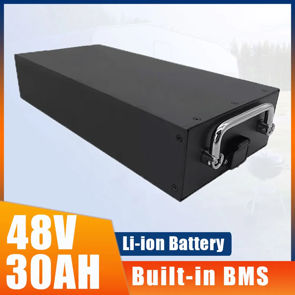 48V 30AH 13S Li-ion With 30A 50A BMS 1400W 2400W Lithium Polymer Battery For Harley Motocyle  + Charger