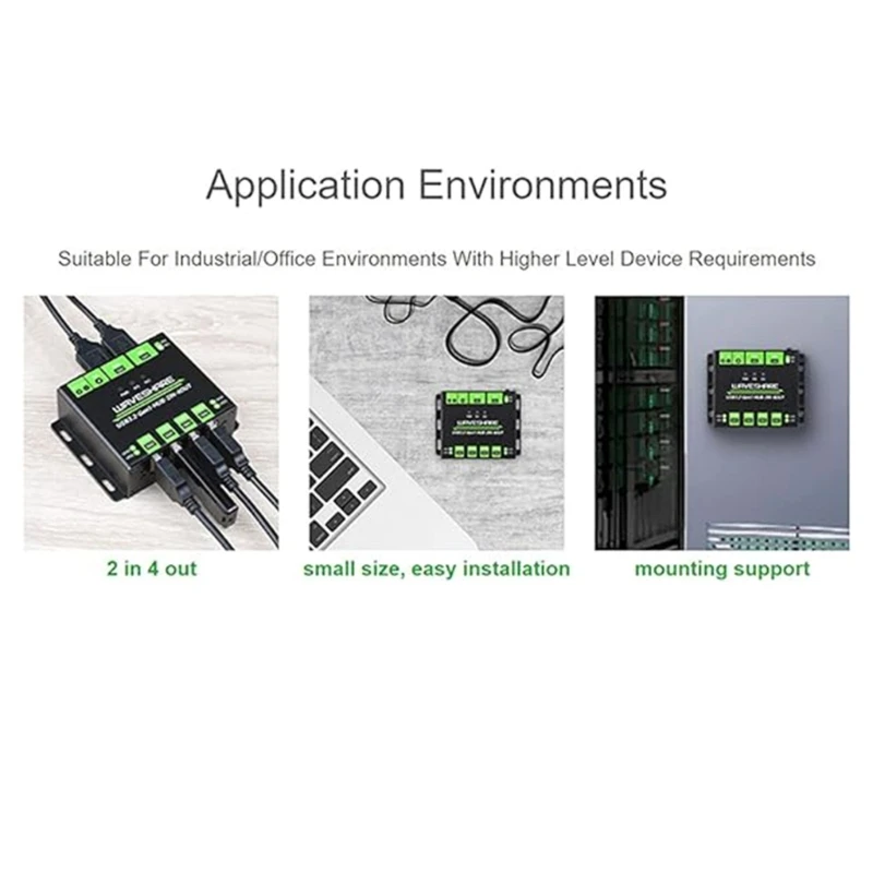 Imagem -04 - Hub Usb 3.2 Nível Industrial Dois Hosts Comutáveis Estendendo 4xusb Saídas