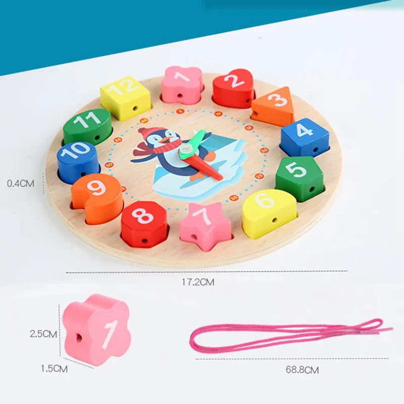 Drewniane zabawki Montessori 3D dla prezent dla dziecka rozwoju dziecka gry drewniane Puzzle dla dzieci zabawka edukacyjna