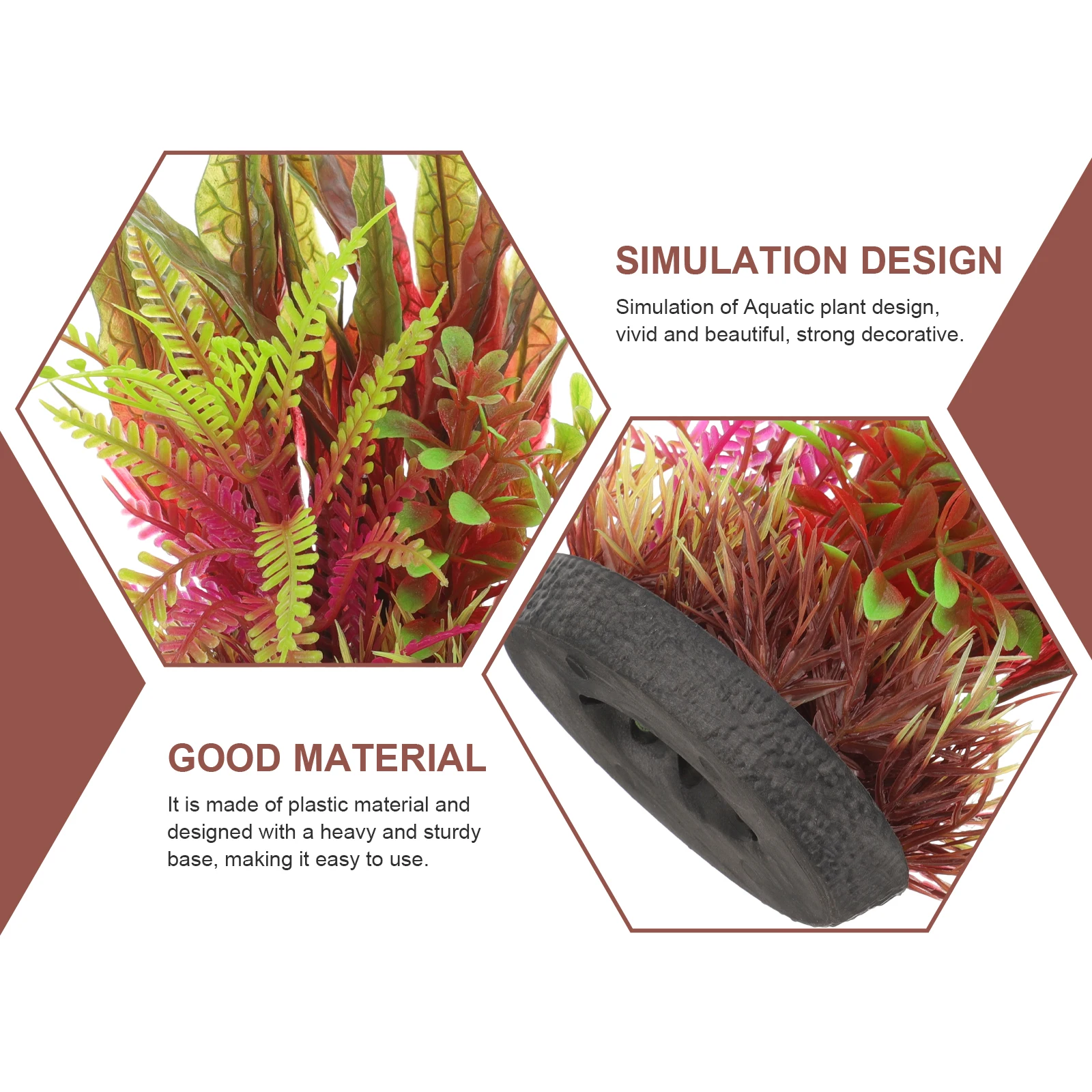 

2Pcs Realistic Aquarium Grass Fish Tank Plastic Plants Decoration Lifelike Tank Grass Aquarium Plants