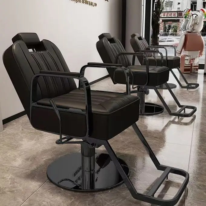K Sillas modernas de alta gama con forma de acero utilizadas para peluqueros, barberías, ascensores de belleza, cubiertas de champú